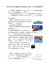 安徽省安庆市岳西县2019-2020学年八年级下学期期末物理试题