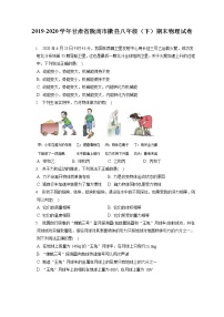 甘肃省陇南市徽县2019-2020学年八年级下学期期末物理试题