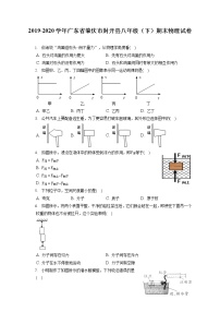 广东省肇庆市封开县2019-2020学年八年级下学期期末物理试题