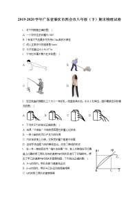 广东省肇庆市四会市2019-2020学年八年级下学期期末物理试题