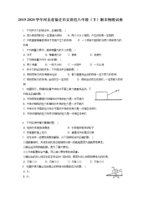 河北省保定市安新县2019-2020学年八年级下学期期末物理试题