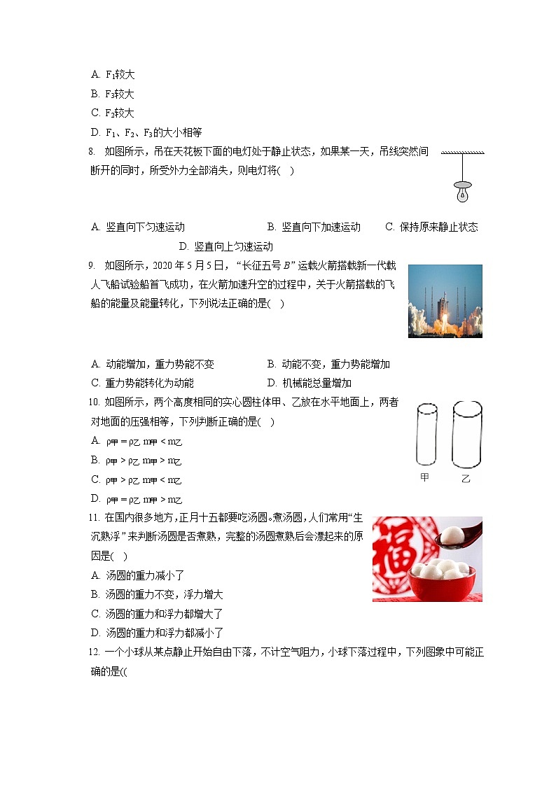 河南省新乡市延津县2019-2020学年八年级下学期期末物理试题02