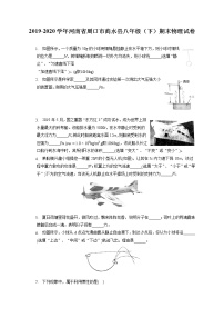 河南省周口市商水县2019-2020学年八年级下学期期末物理试题