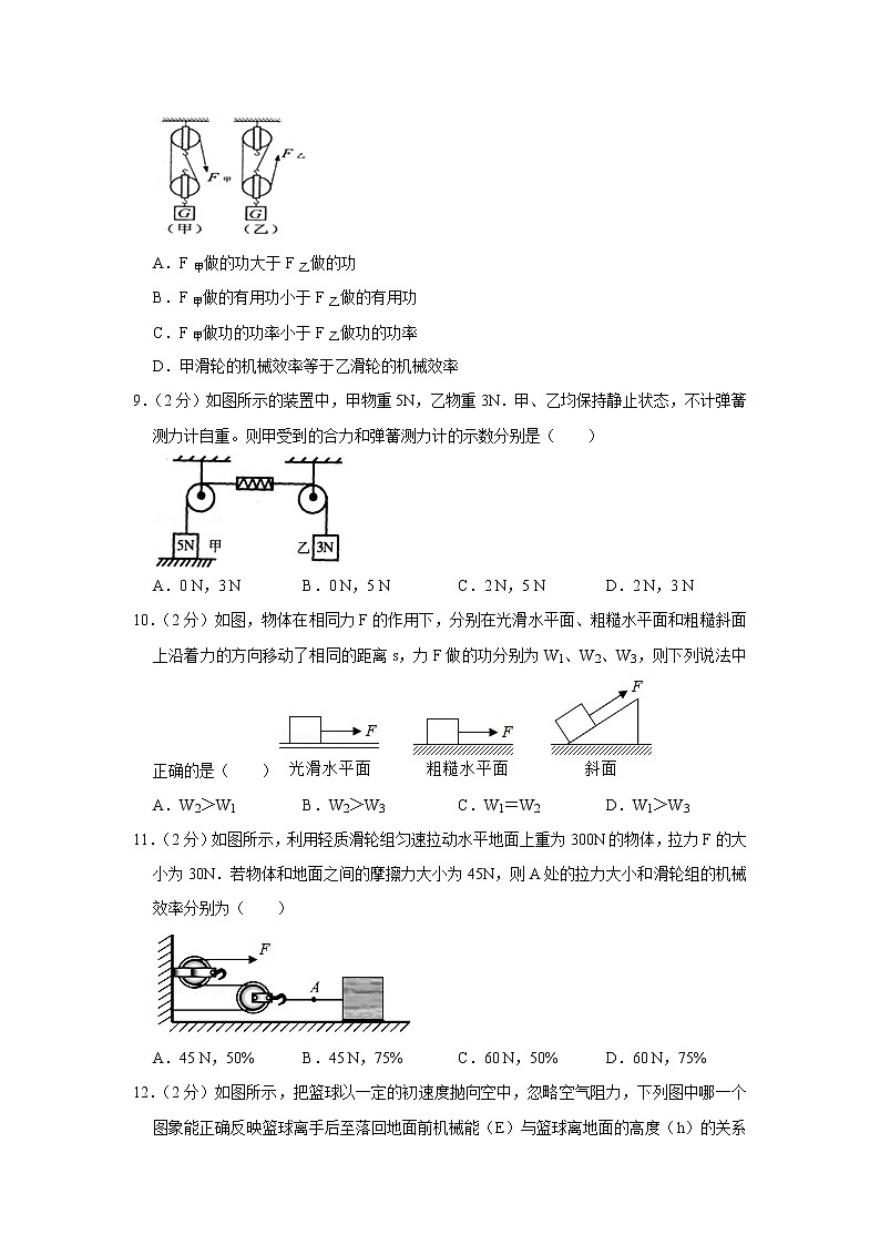黑龙江省大庆六十九中2019-2020学年八年级下学期期末物理试题03