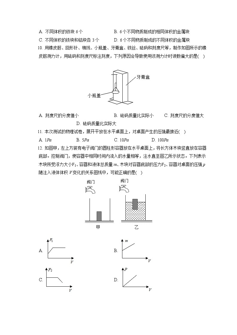 江苏省南通市崇川一中2019-2020学年八年级下学期期末物理试题03
