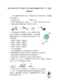 辽宁省营口市大石桥市水源镇2019-2020学年八年级下学期期末物理试题