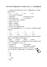 陕西省汉中市宁强县2019-2020学年八年级下学期期末物理试题