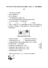 四川省泸州市龙马潭区2019-2020学年八年级下学期期末物理试题