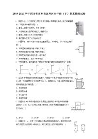 四川省南充市高坪区2019-2020学年八年级下学期期末物理试题