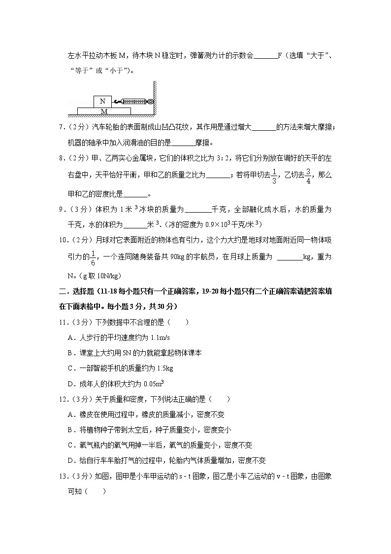 河南省南阳市西峡县2019-2020学年八年级上学期期末物理试题第2页