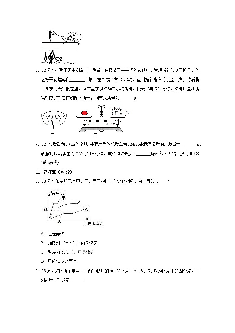 河南省周口市扶沟县崔桥一中2021-2022学年八年级上学期期末物理试题02