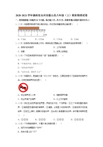 湖南省永州市蓝山县2020-2021学年八年级上学期期末物理试题