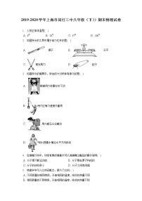 上海市闵行三中2019-2020学年八年级下学期期末物理试题