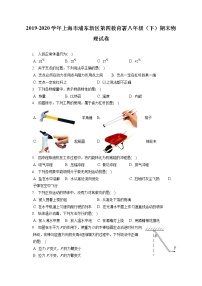 上海市浦东新区第四教育署2019-2020学年八年级下学期期末物理试题