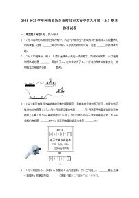 河南省新乡市辉县市太行中学2021-2022学年九年级上学期期末物理试题