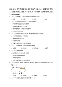 四川省乐山市井研县2021-2022学年九年级上学期期末物理试题