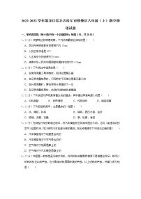 黑龙江省齐齐哈尔市铁锋区2022-2023学年八年级上学期期中物理试题