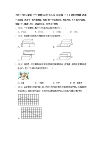 辽宁省鞍山市千山区2022-2023学年八年级上学期期中物理试题