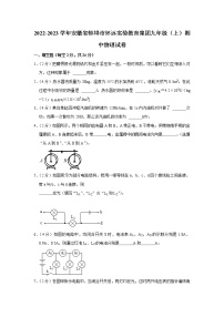 安徽省蚌埠市怀远实验教育集团2022-2023学年九年级上学期期中物理试题