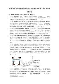 安徽省滁州市定远县吴圩片2021-2022学年八年级下学期期中物理试题