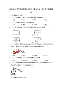 北京市顺义区仁和中学2022-2023学年九年级上学期期中物理试题