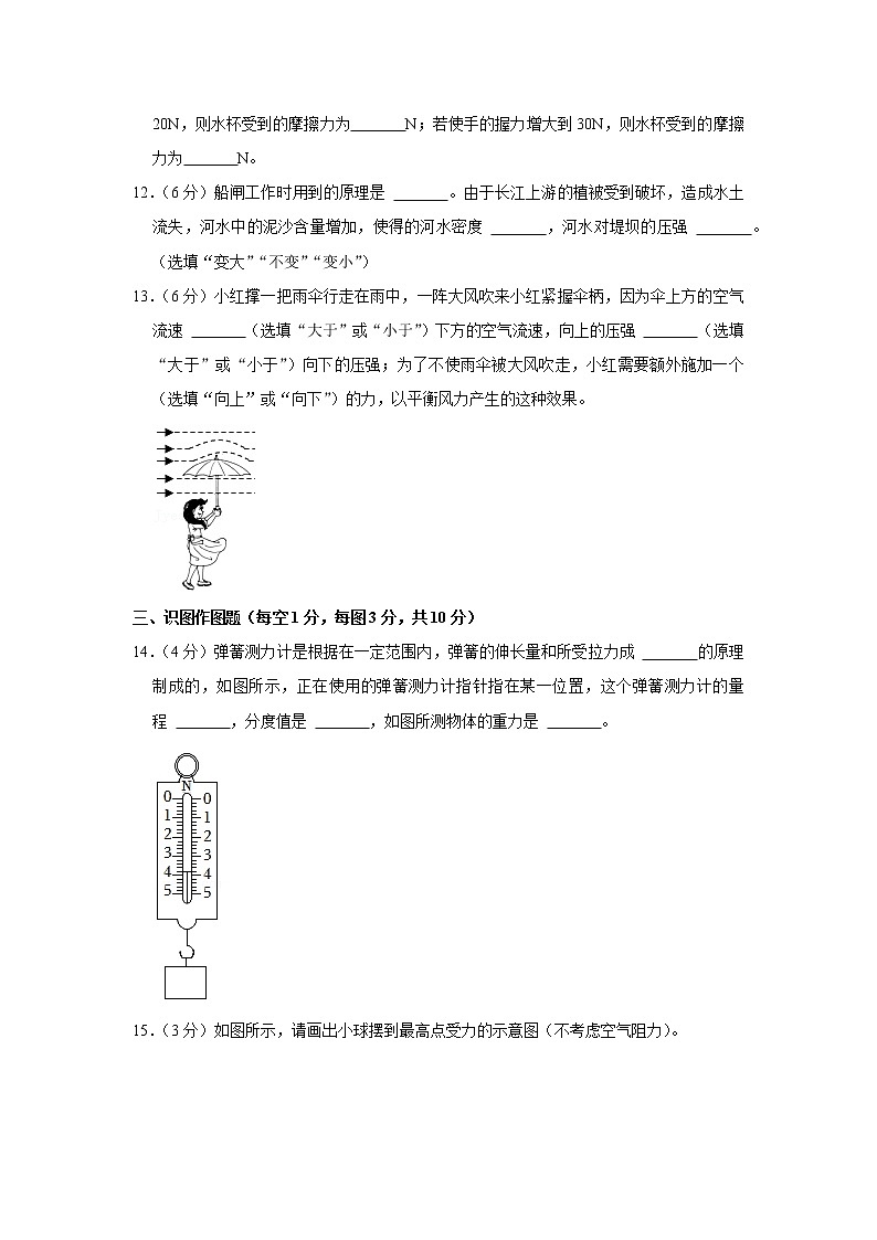 甘肃省定西市临洮县2021-2022学年八年级下学期期中物理试题第3页