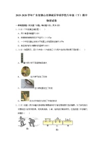 广东省佛山市禅城区华英学校2019-2020学年八年级下学期期中物理试题