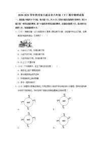 贵州省六盘水市2020-2021学年八年级下学期期中物理试题