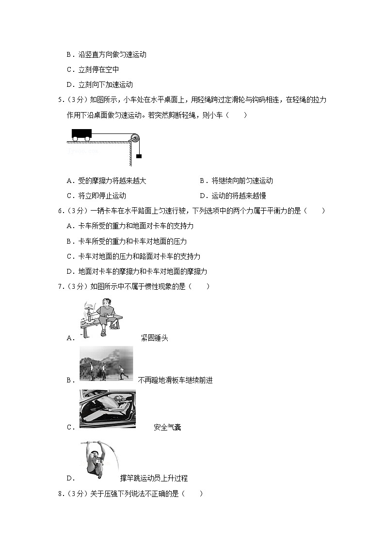 河北省秦皇岛市抚宁区2019-2020学年八年级下学期期中物理试题第2页