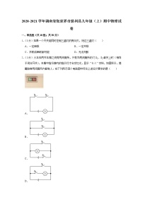 湖南省张家界市慈利县2020-2021学年九年级上学期期中物理试题