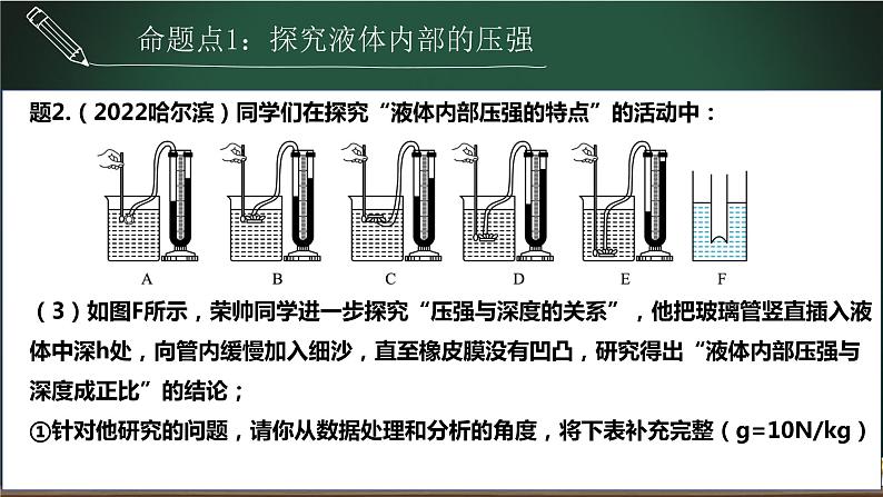 中考物理一轮复习课件--  液体压强07