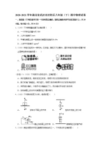 湖北省武汉市汉阳区2020-2021学年八年级下学期期中物理试题