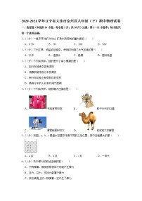 辽宁省大连市金州区2020-2021学年八年级下学期期中物理试题