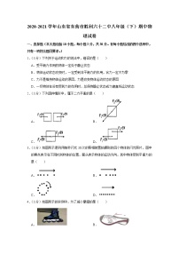 山东省东营市胜利六十二中2020-2021学年八年级下学期期中物理试题