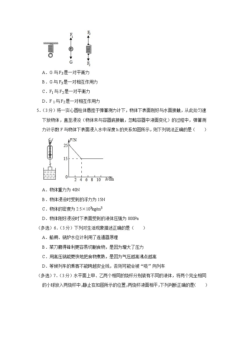 辽宁省鞍山市高新区2020-2021学年八年级下学期期中物理试题第2页