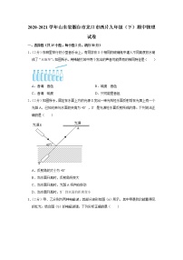 山东省烟台市龙口市西片2020-2021学年九年级下学期期中物理试题