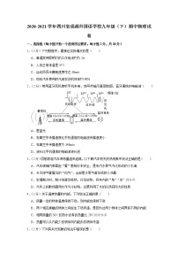 四川省成都外国语学校2020-2021学年九年级下学期期中物理试题