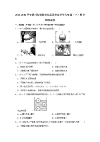 四川省资阳市安岳县李家中学2019-2020学年八年级下学期期中物理试题