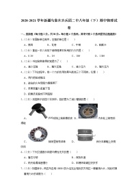 新疆乌鲁木齐兵团二中2020-2021学年八年级下学期期中物理试题