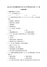 新疆乌鲁木齐市126中学等五校2020-2021学年九年级上学期期中物理试题