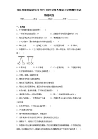 重庆实验外国语学校2021-2022学年九年级上学期期中考试物理试题