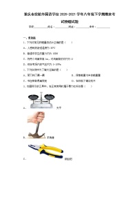 重庆市实验外国语学校2020-2021学年八年级下学期期末考试物理试题