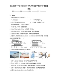 重庆市第八中学2022-2023学年八年级上学期定时作业物理试题