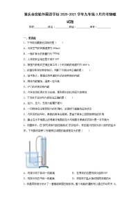 重庆市实验外国语学校2020-2021学年九年级3月月考物理试题