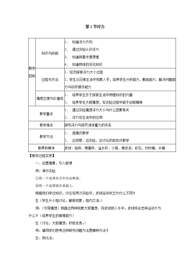 2浮力教案第1页