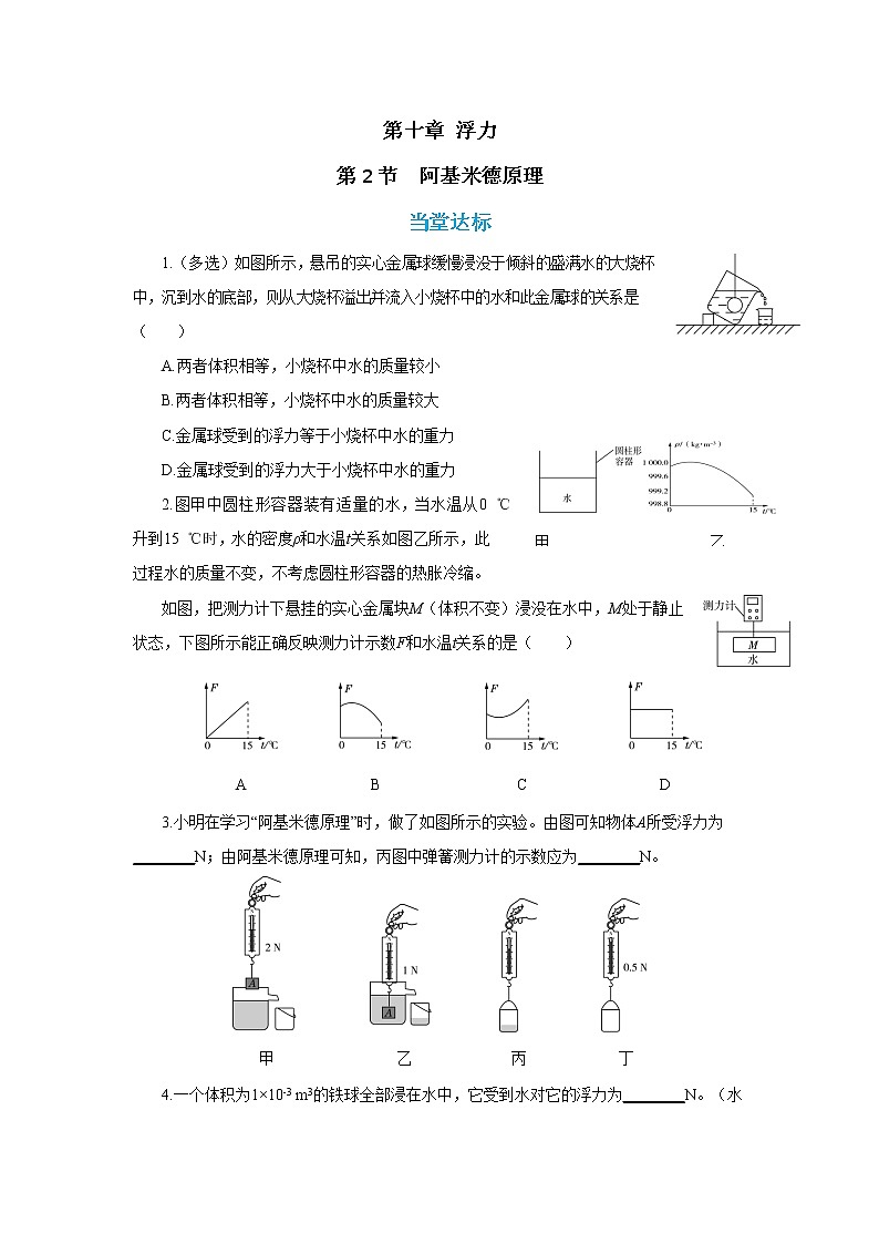 人教版物理八年级下册 10.2《阿基米德原理》课件+导学案+教案+练习01