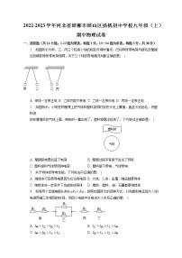 河北省邯郸市邯山区扬帆初中学校2022-2023学年九年级上学期期中物理试卷(含答案)