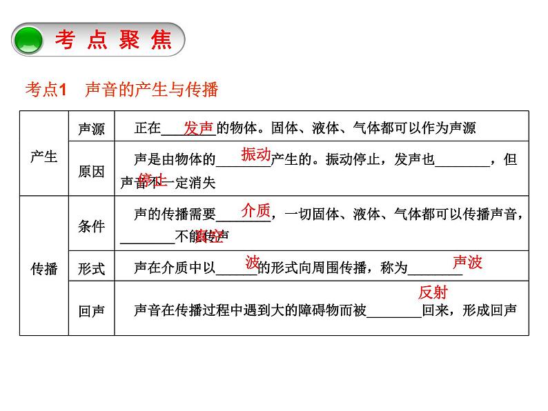 人教版物理中考总复习《声现象》课件第3页