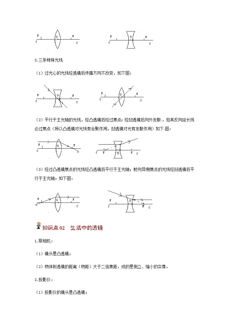 【寒假分层作业】2023年人教版物理八年级-第9天《透镜和生活中的透镜》寒假精品练习（含解析）02