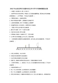 2022年山东省枣庄市滕州市北辛中学中考物理模拟试卷(含答案)